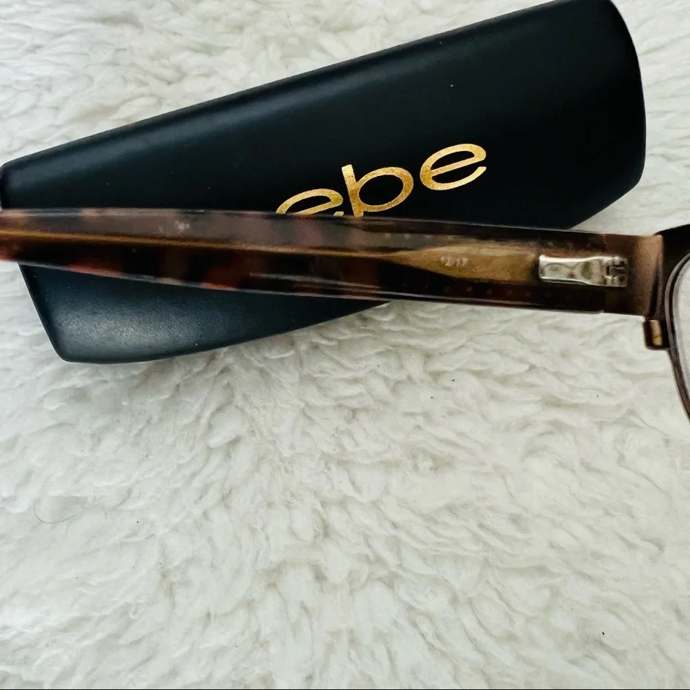 Bebe Brown Gunmetal/Plastic Full rim Eyeglass’s Frame